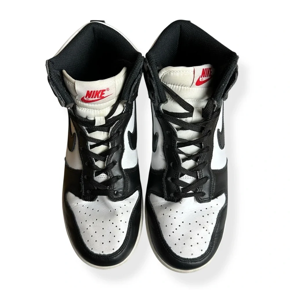 Nike‎ Dunk High Panda Sneakers Women's Size 8 White/Black DD1869 103